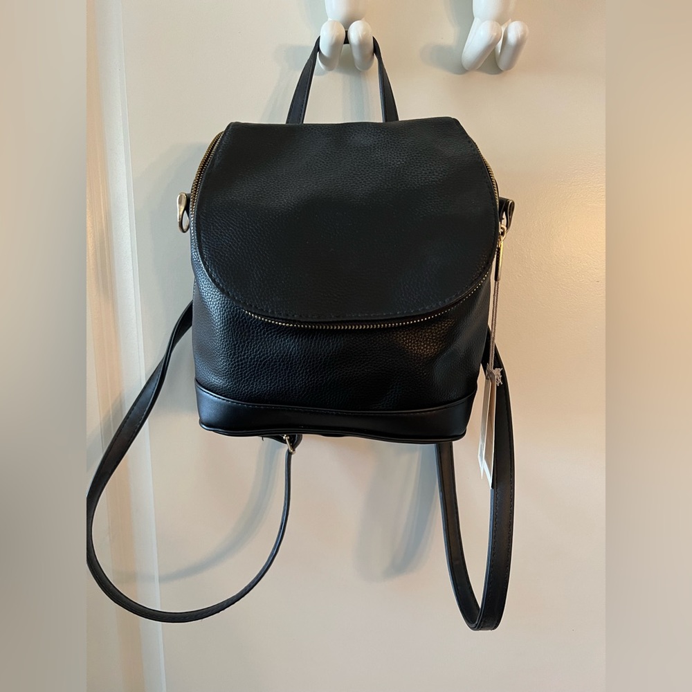 Black Small Backpack/Crossbody